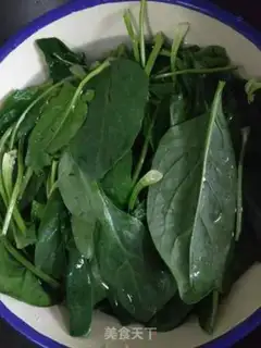 Make Homemade sugar spinach step 1