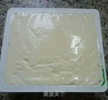 Make Blackwood, green bean curd step 1