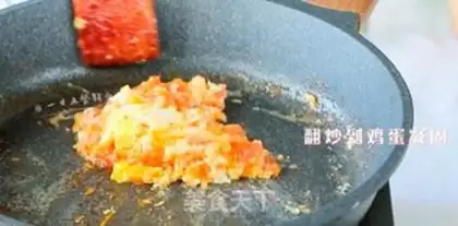 Make Tomato egg glasses step 3