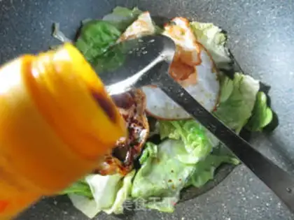 Make Duck eggs, cabbage step 5