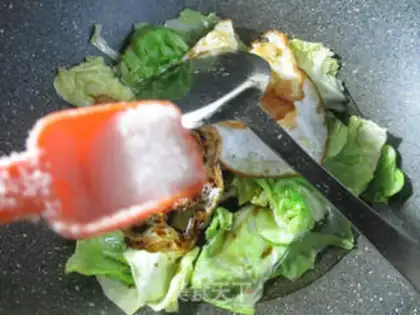 Make Duck eggs, cabbage step 6