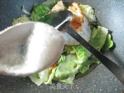 Make Duck eggs, cabbage step 7