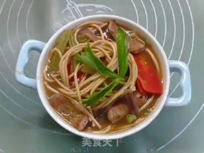 Make Curry hot noodles step 13