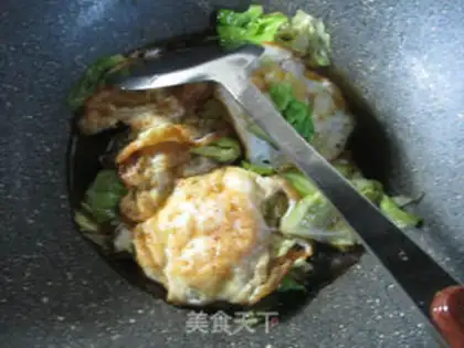 Make Duck eggs, cabbage step 10