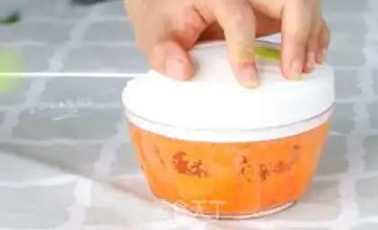 Make Vegetable tofu box step 1