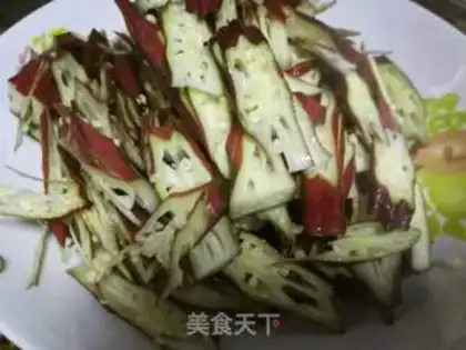 Make Autumn fried meat step 1