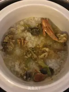 Make Rice Gate Krab congee step 8