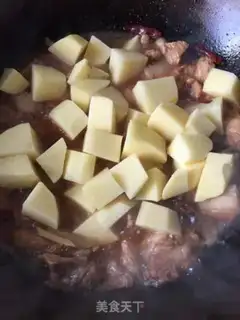 Make Potato red meat step 3