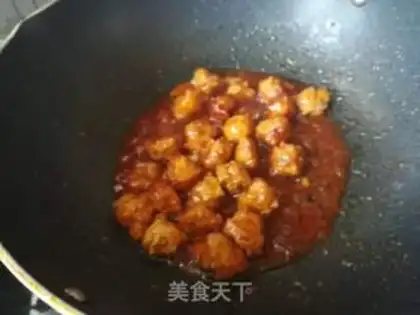 Make The eggplant juice and meatballs step 5