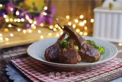 Make A roasted lamb chop with pepper step 8