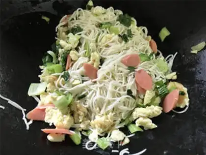 Make Sour egg noodles step 7