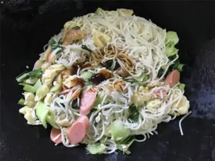 Make Sour egg noodles step 8