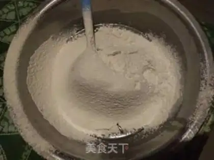 Make Sesame peaches step 1