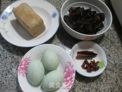 Make Duck eggs, black-mucked curd step 0