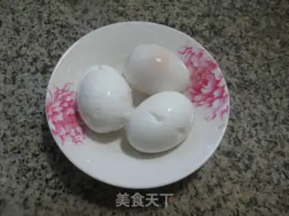 Make Duck eggs, black-mucked curd step 2