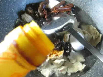 Make Duck eggs, black-mucked curd step 7