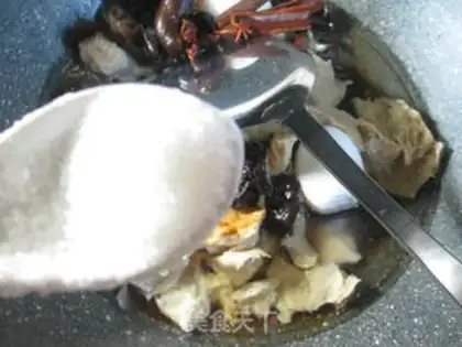 Make Duck eggs, black-mucked curd step 9