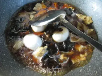 Make Duck eggs, black-mucked curd step 10