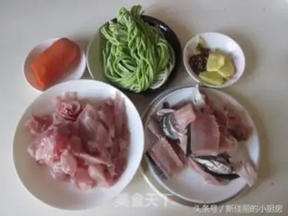 Make Fish spinach noodles step 0