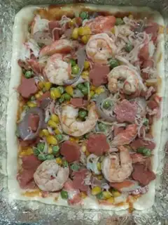 Make Seafood pizza step 12