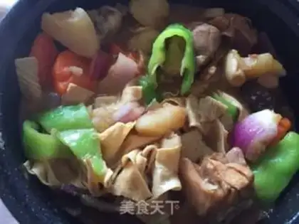 Make Xinjiang chicken step 13