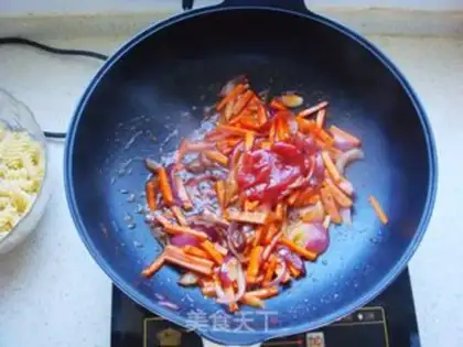 Make Tomato sauce Spiral pasta step 5