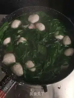 Make Pork liver, scrawny leaves soup step 5