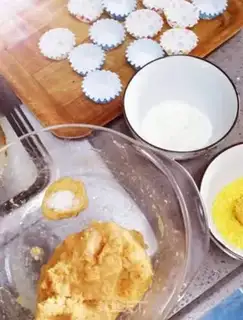 Make Red potato coconut ball step 3