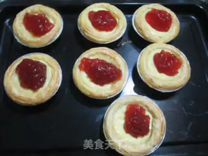 Make Strawberry jam and egg cream step 9
