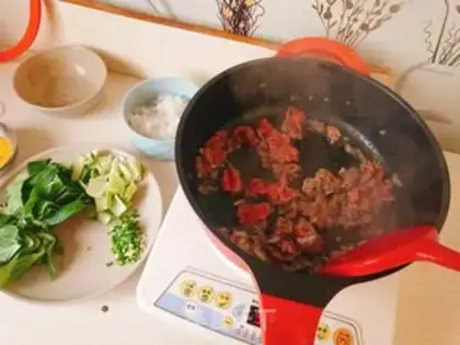 Make Beef eggs and tacos step 6