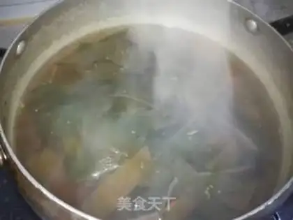 Make Sea belt tofu step 1
