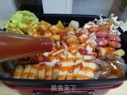 Make The Korean army fire pot step 4