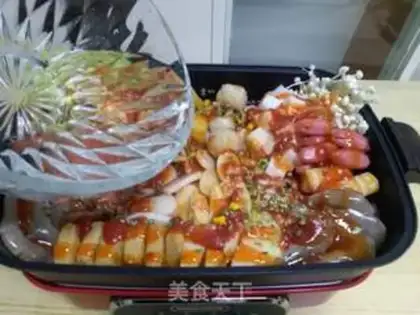 Make The Korean army fire pot step 5