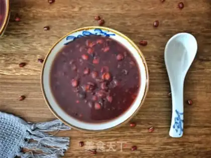 Make Porridge of red bean rice step 4