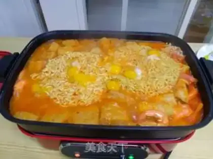 Make The Korean army fire pot step 6