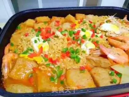 Make The Korean army fire pot step 8