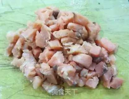 Make The congee of salmon step 3