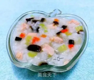 Make The congee of salmon step 7