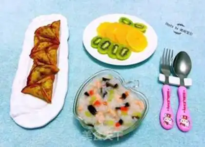Make The congee of salmon step 9