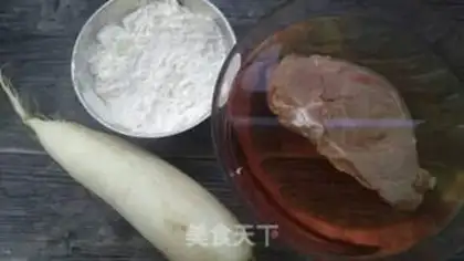 Make The radish beef waffles step 0