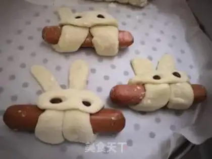 Make Little bunny sausage rolls step 6