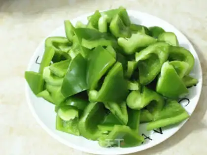 Make Green pepper fire step 0