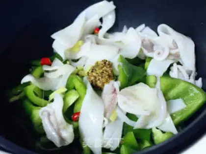 Make Green pepper fire step 3