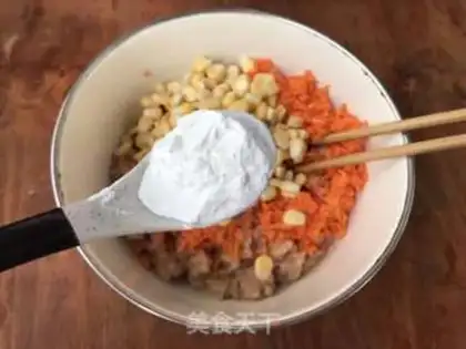 Make Corn carrot chicken meatloaf step 3