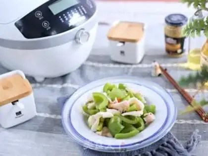 Make Green pepper fire step 5