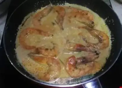 Make Curry shrimp step 4