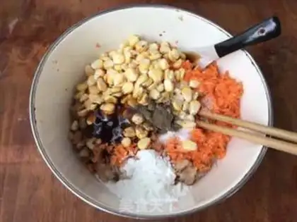 Make Corn carrot chicken meatloaf step 7