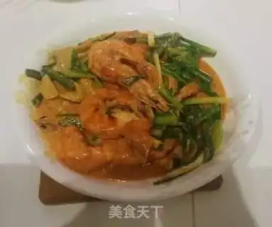 Make Curry shrimp step 6