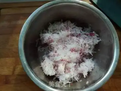 Make Sour radish tofu pills step 2