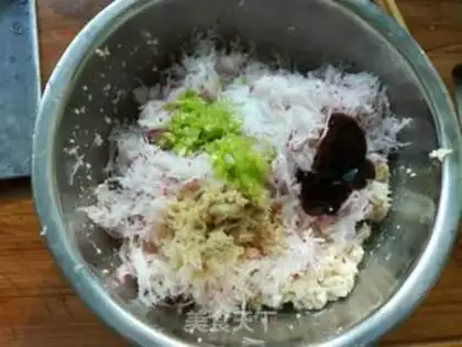 Make Sour radish tofu pills step 6